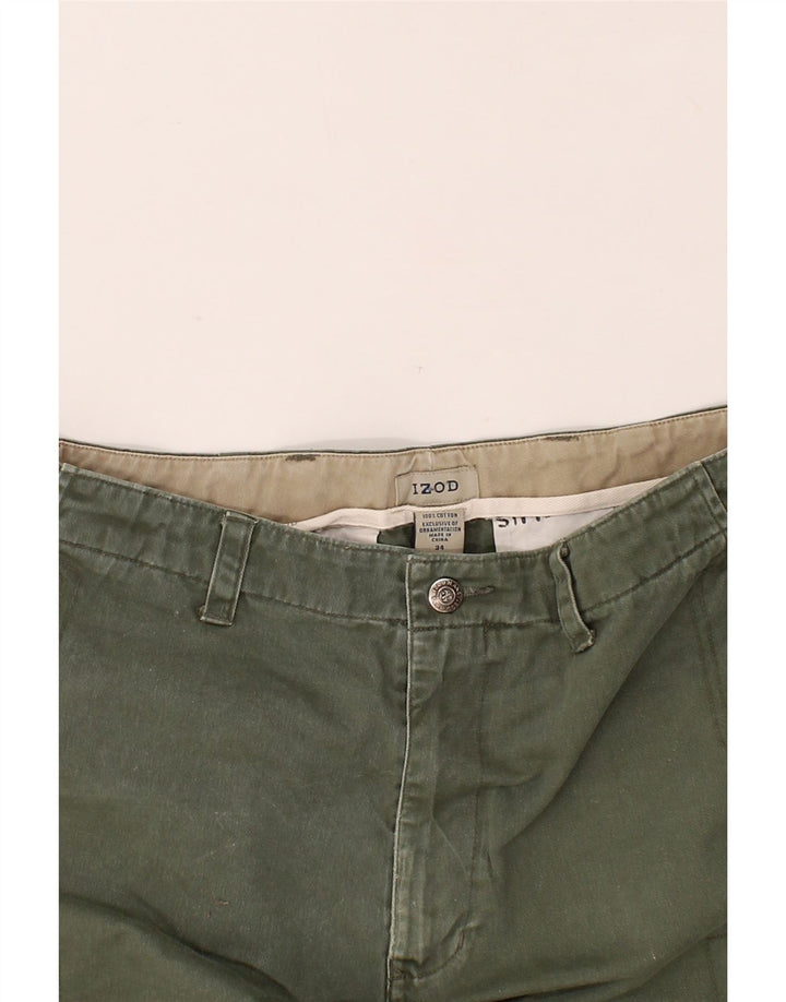 IZOD Womens Cargo Shorts W34 Large Green Cotton Vintage Izod and Second-Hand Izod from Messina Hembry 
