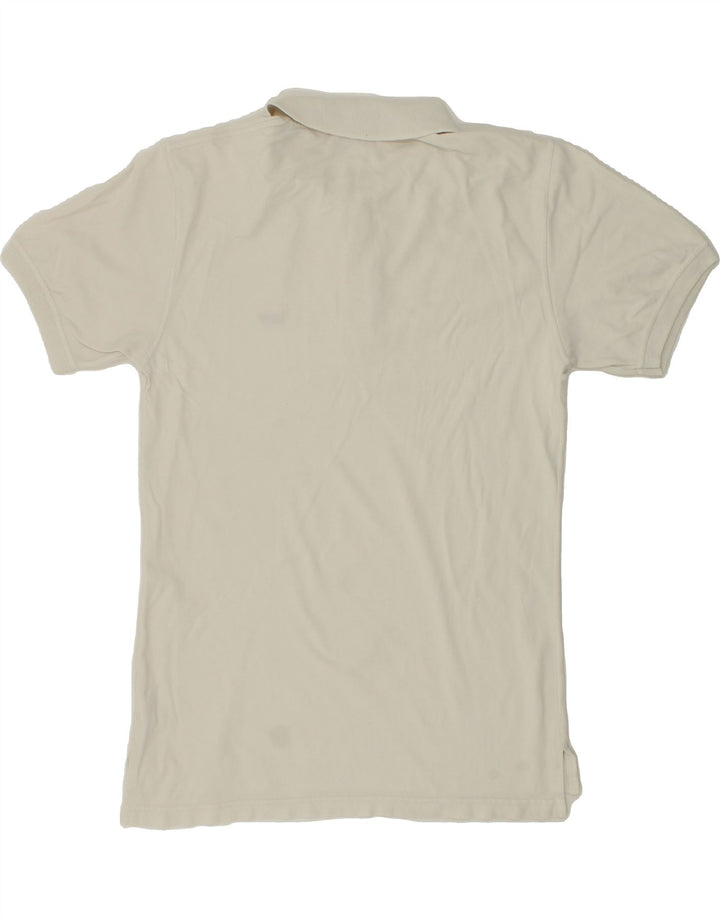 LEVI'S Mens Polo Shirt Large White Cotton Vintage Levi's and Second-Hand Levi's from Messina Hembry 