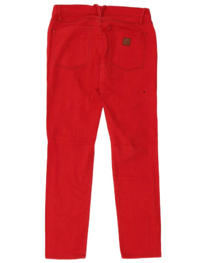 Roxy Damen Skinny Jeans US 8 Medium W28 L27 Rote Baumwolle