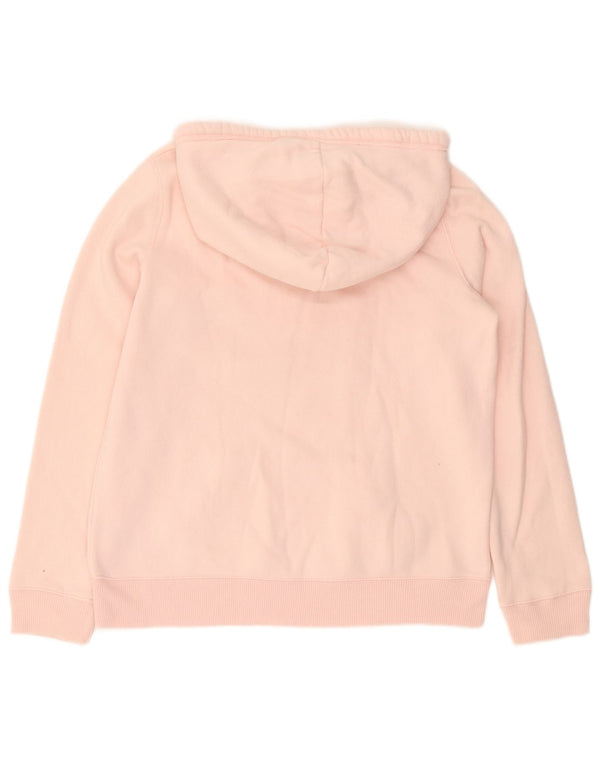 HOLLISTER Damen-Kapuzenpullover mit Grafik, UK 14, mittelrosa, Baumwolle