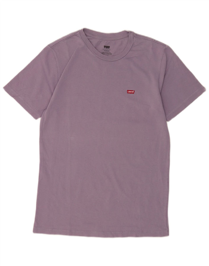 Levi's Herren Standard T-Shirt Top Small Lila Baumwolle