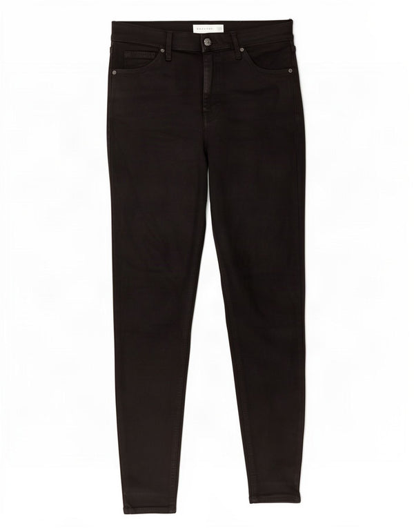 Topshop Damen Jamie High Waist Skinny Jeans W30 L32 Schwarz Baumwolle
