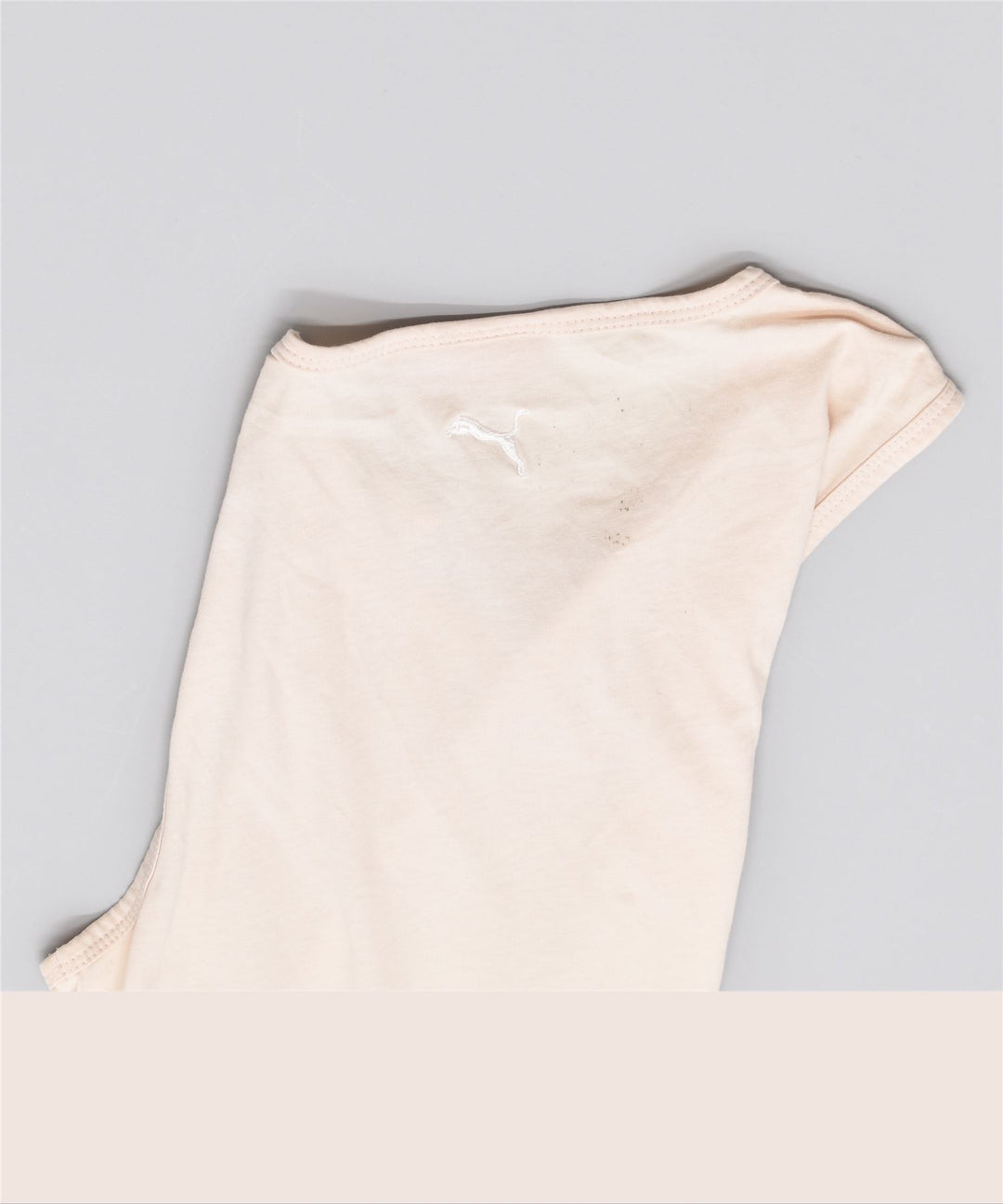 PUMA Damen Graphic Vest Top UK 10 Small Off White Baumwolle