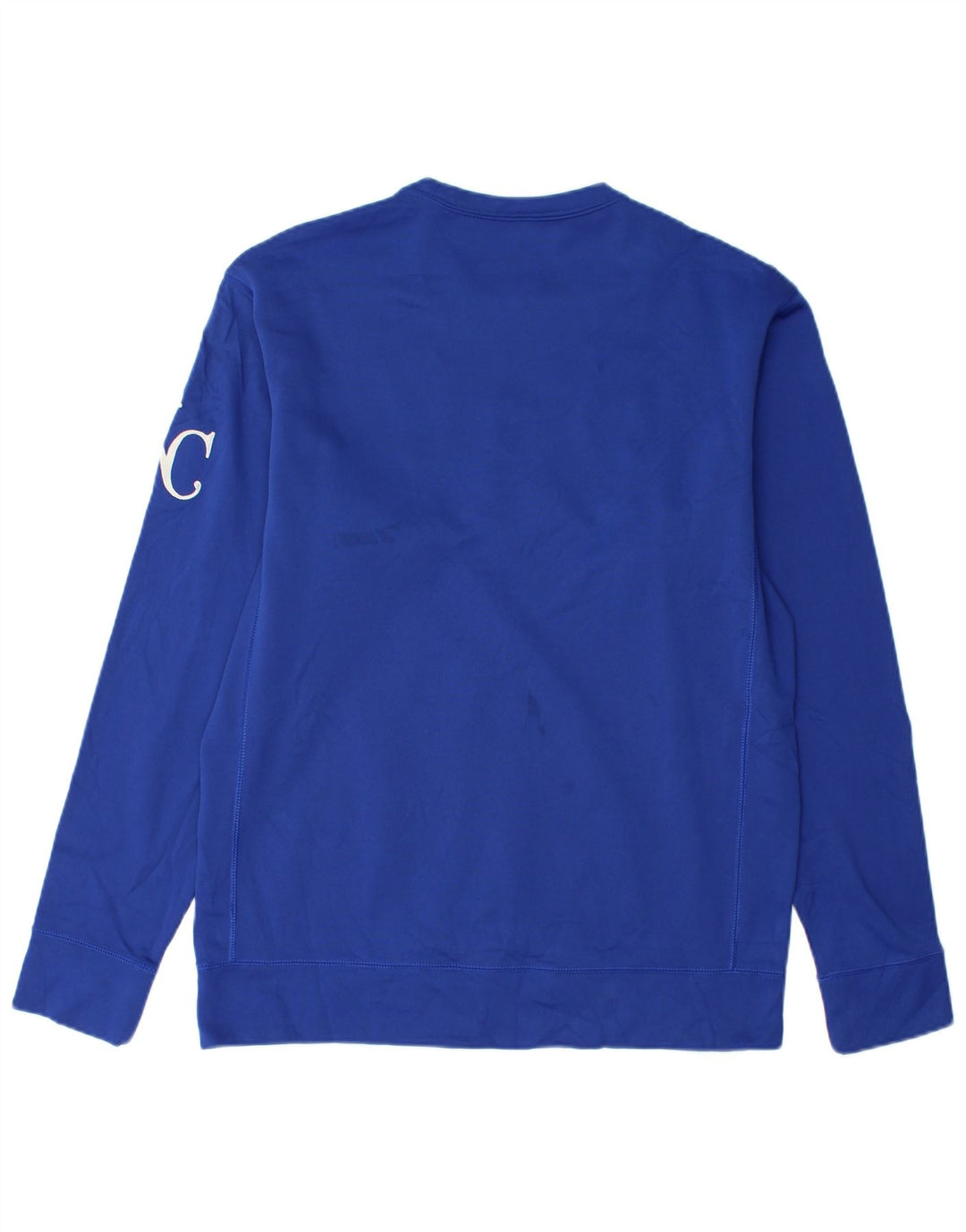 Nike Herren Therma-Fit Graphic Sweatshirt Pullover Mittelblaues Polyester