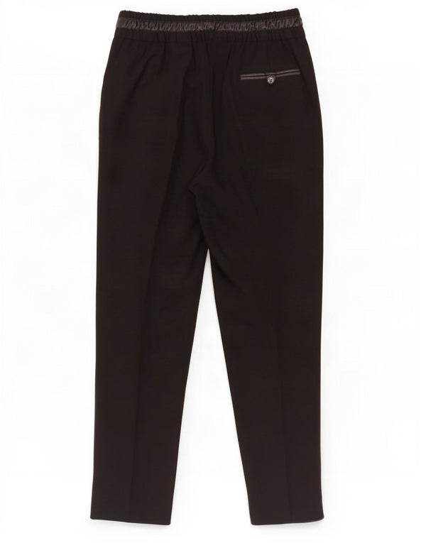 Zara Damen Crop Slim Chino-Hose, Größe S, W26, L25, Schwarz