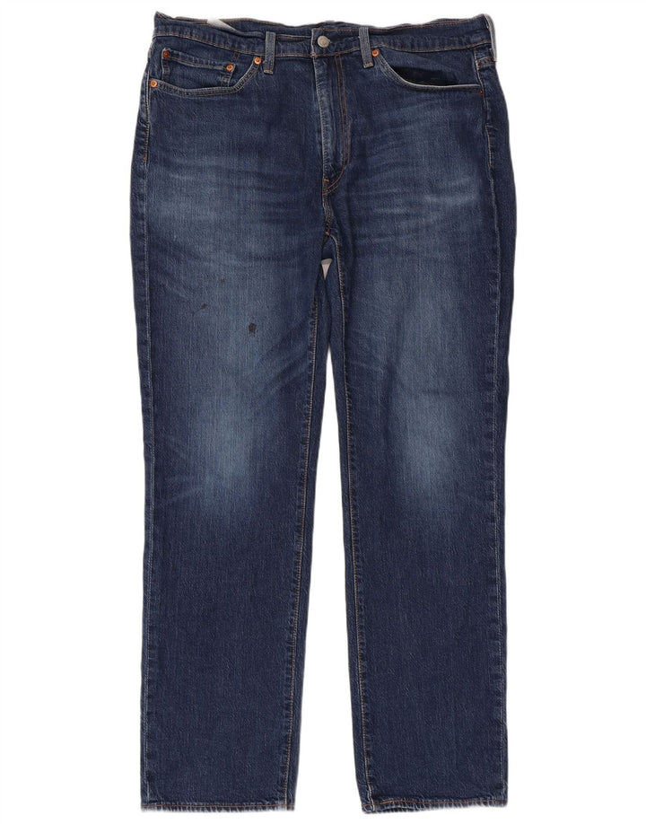LEVI'S Herren 514 Straight Jeans W36 L32 Blaue Baumwolle
