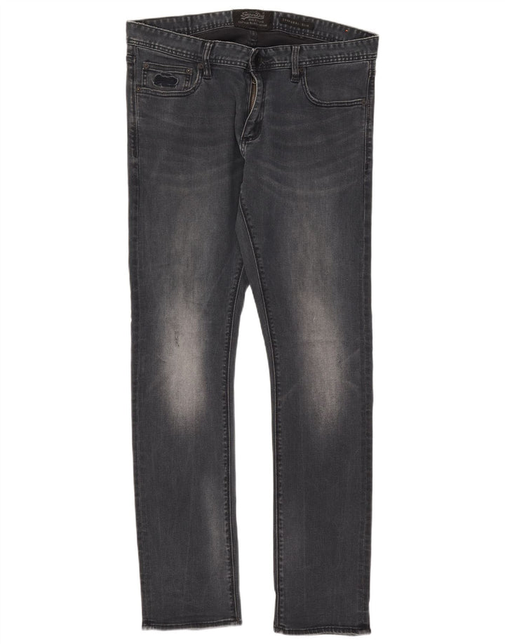 Superdry Herren Corporal Slim Jeans W34 L32 Marineblau Baumwolle