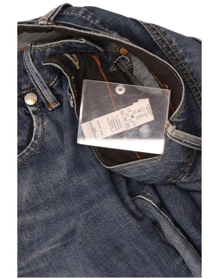 G-Star Damen Straight Jeans W28 L34 Blaue Baumwolle