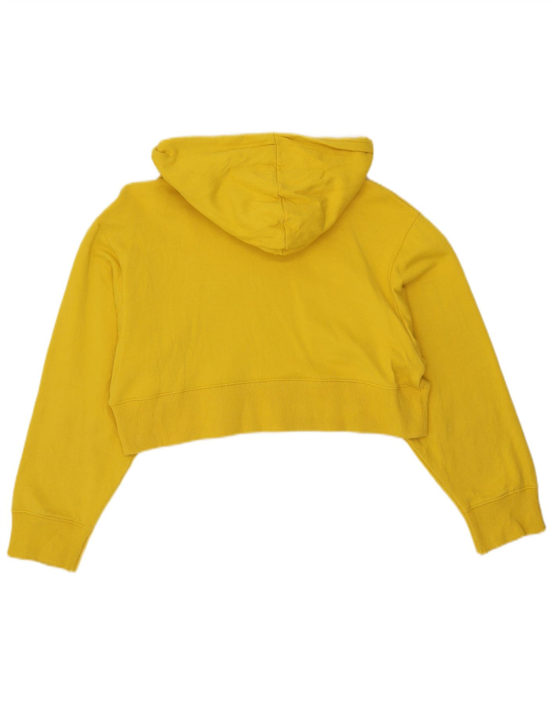 Zara Damen Berkeley Graphic Übergroßer Kapuzenpullover UK 10 Small Gelb
