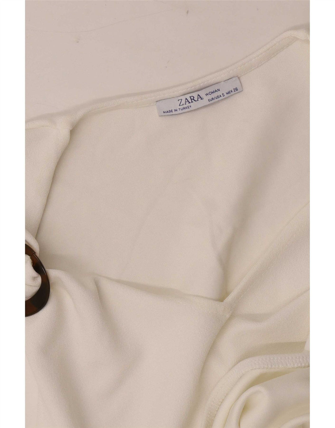 Ärmelloser Damen-Body von Zara, Gr. 8, Weiß