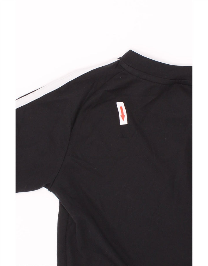 Adidas Jungen Climalite T-Shirt Top 7–8 Jahre, schwarzes Polyester