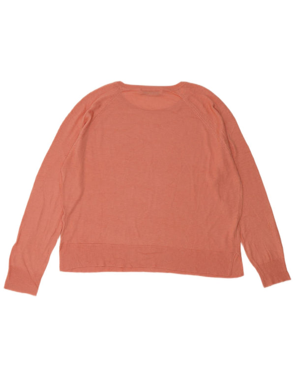 Zara Damen-Pullover mit U-Boot-Ausschnitt, Gr. 16, Rosa