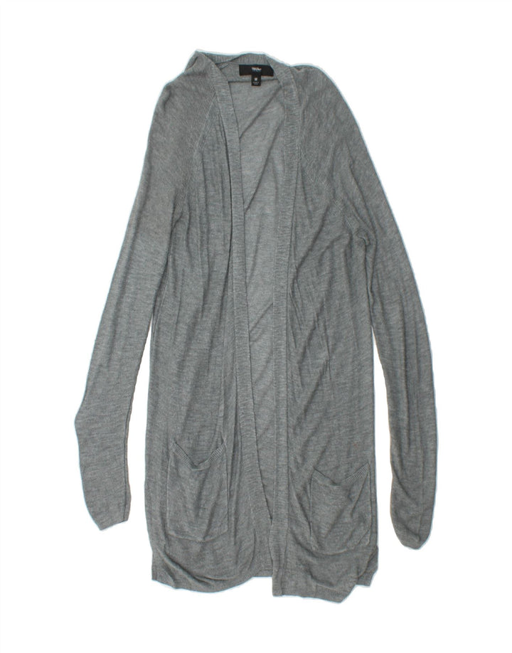 MOSSIMO Womens Longline Open Cardigan Sweater UK 12 Medium Grey Viscose Vintage Mossimo and Second-Hand Mossimo from Messina Hembry 