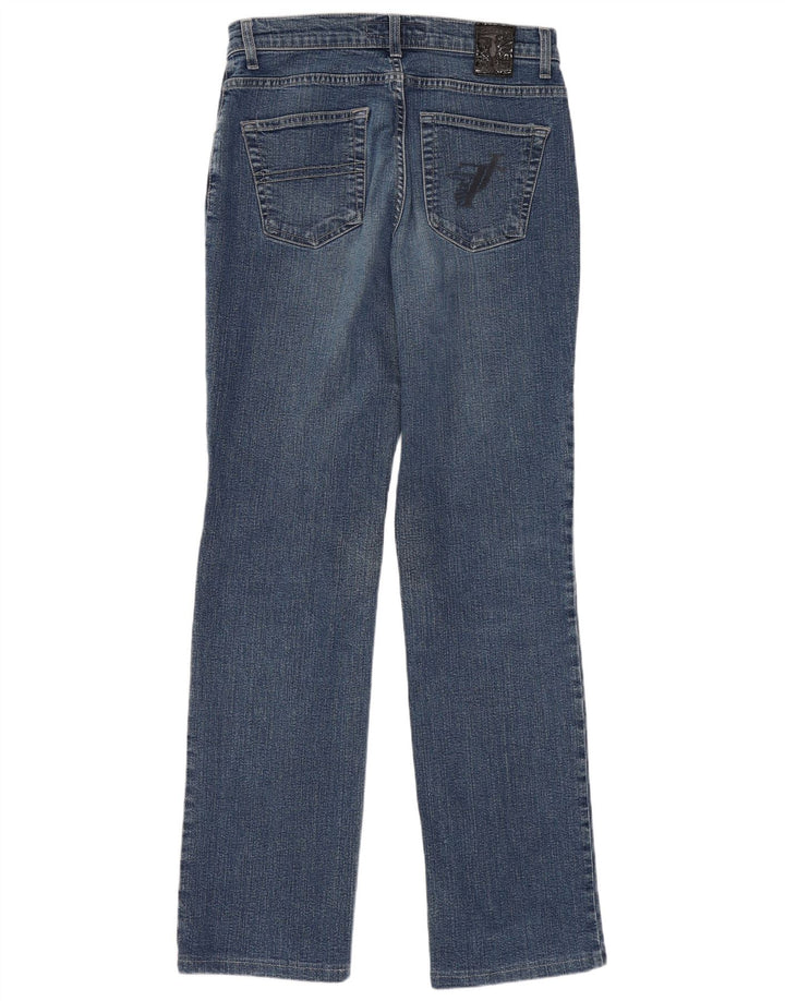Trussardi Damen Straight Jeans W28 L30 Blau