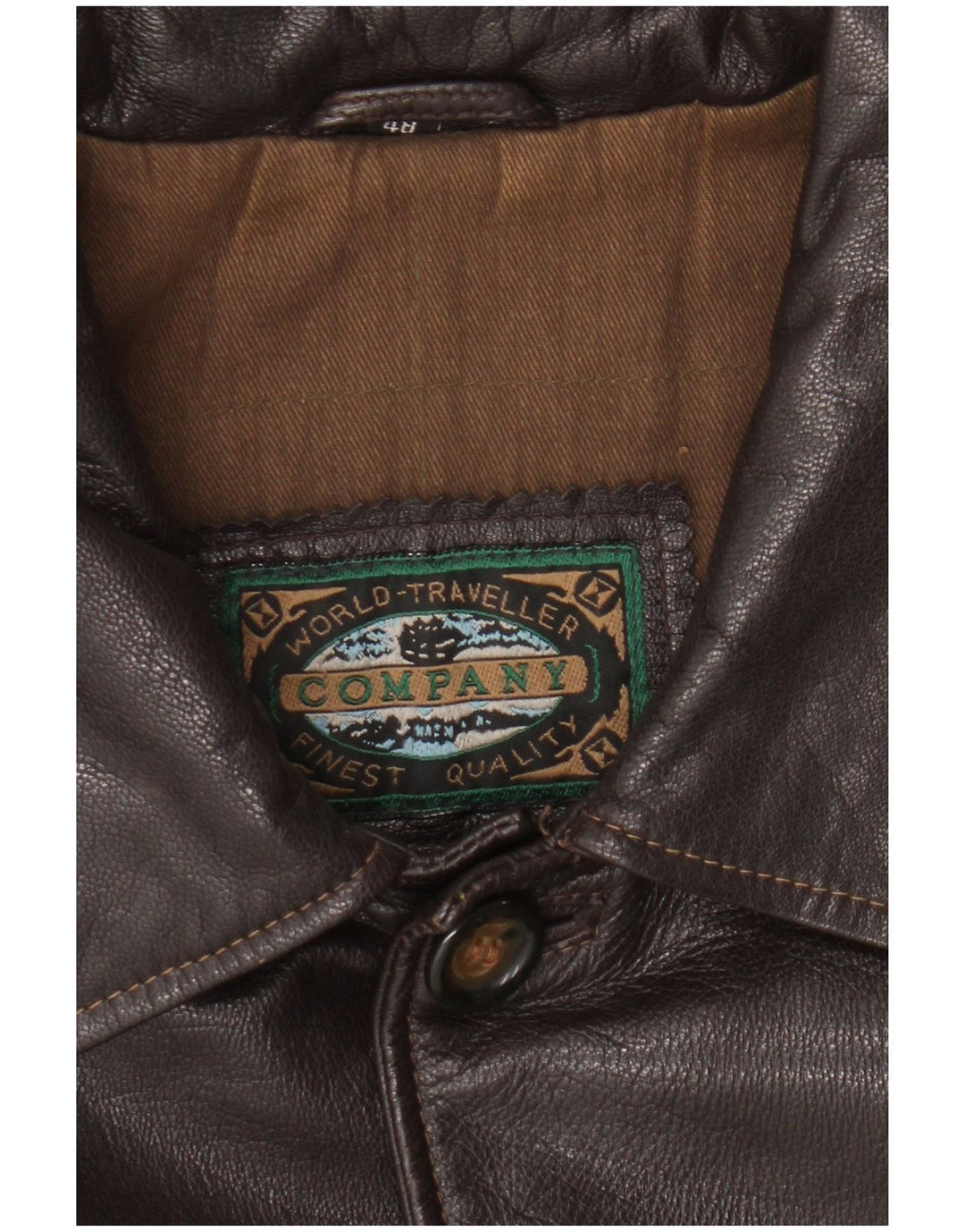 Vintage Herren Lederjacke IT 48 Mittelbraunes Leder