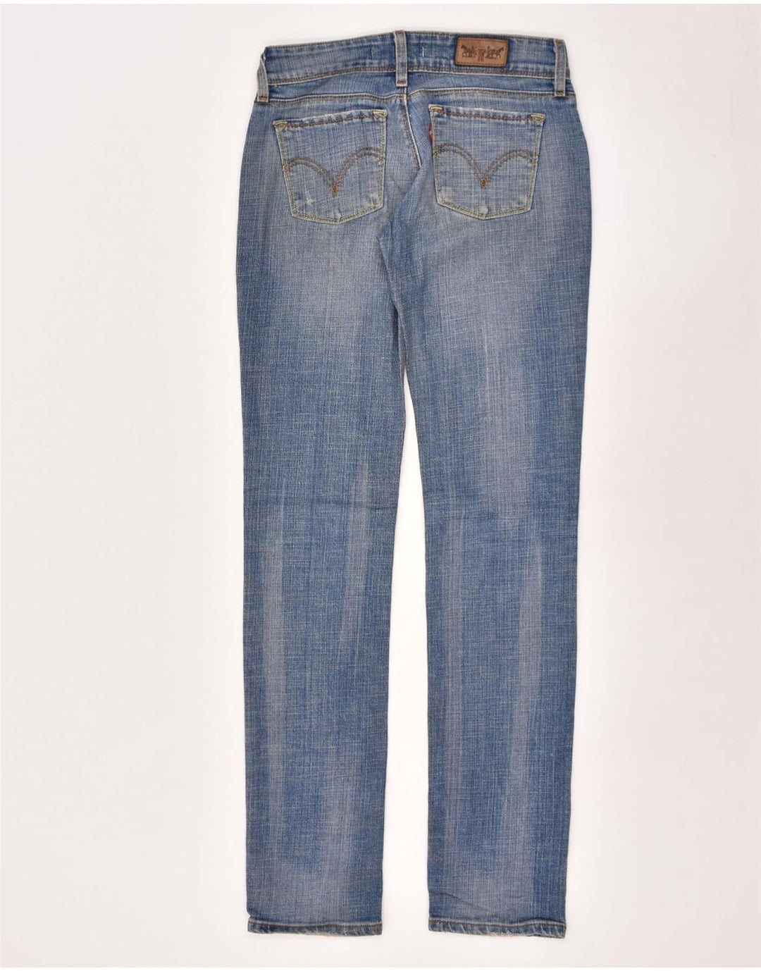 LEVI'S Womens 571 Slim Jeans W27 L34 Blue Cotton | Vintage Levi's | Thrift | Second-Hand Levi's | Used Clothing | Messina Hembry 