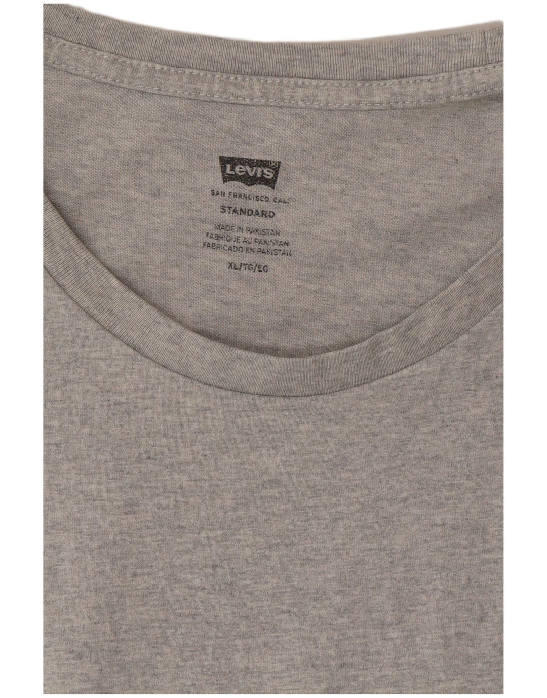 Levi's Herren Standard T-Shirt Top XL Grau
