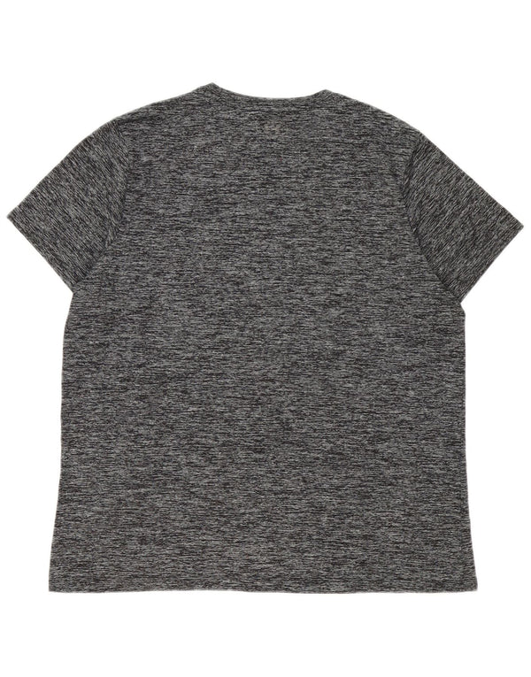 Under Armour Herren T-Shirt Top XL Grau meliertes Polyester