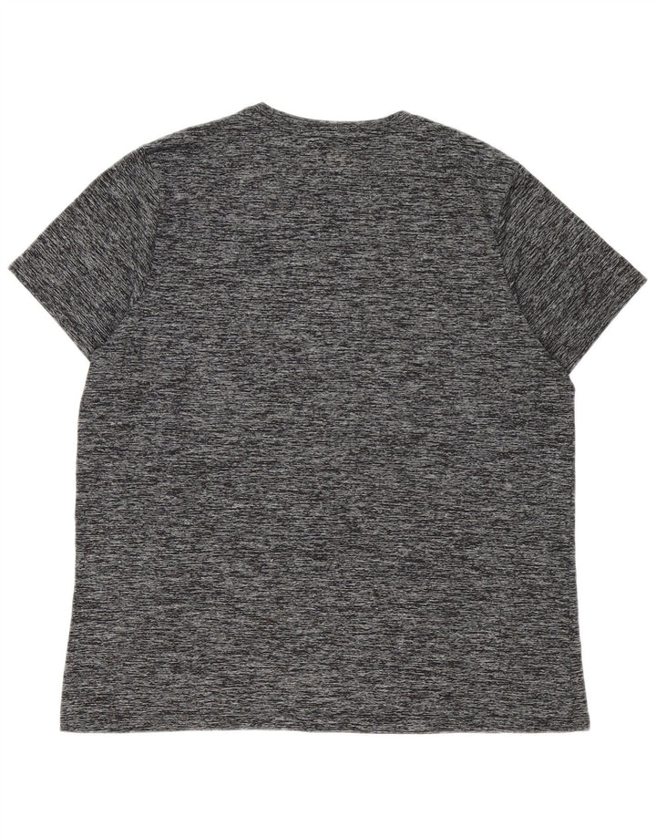 Under Armour Herren T-Shirt Top XL Grau meliertes Polyester