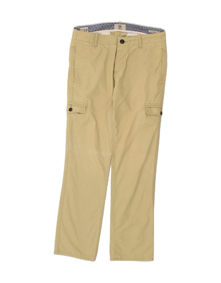 TIMBERLAND Mens Straight Cargo Trousers W29 L27 Khaki | Vintage Timberland | Thrift | Second-Hand Timberland | Used Clothing | Messina Hembry 