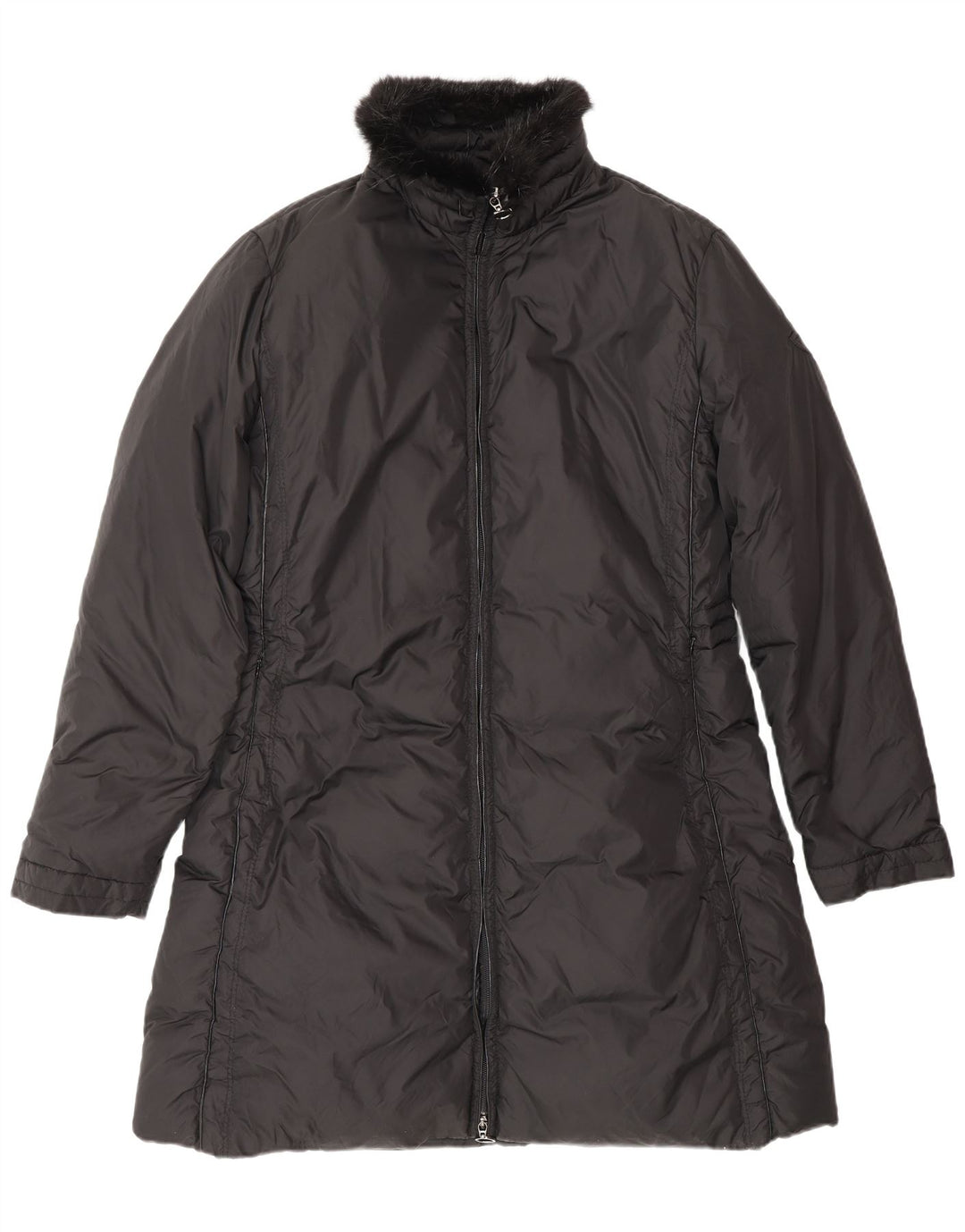 MONCLER Gepolsterter Damenmantel, Größe 5 2XL, Schwarz, Polyester, Winter