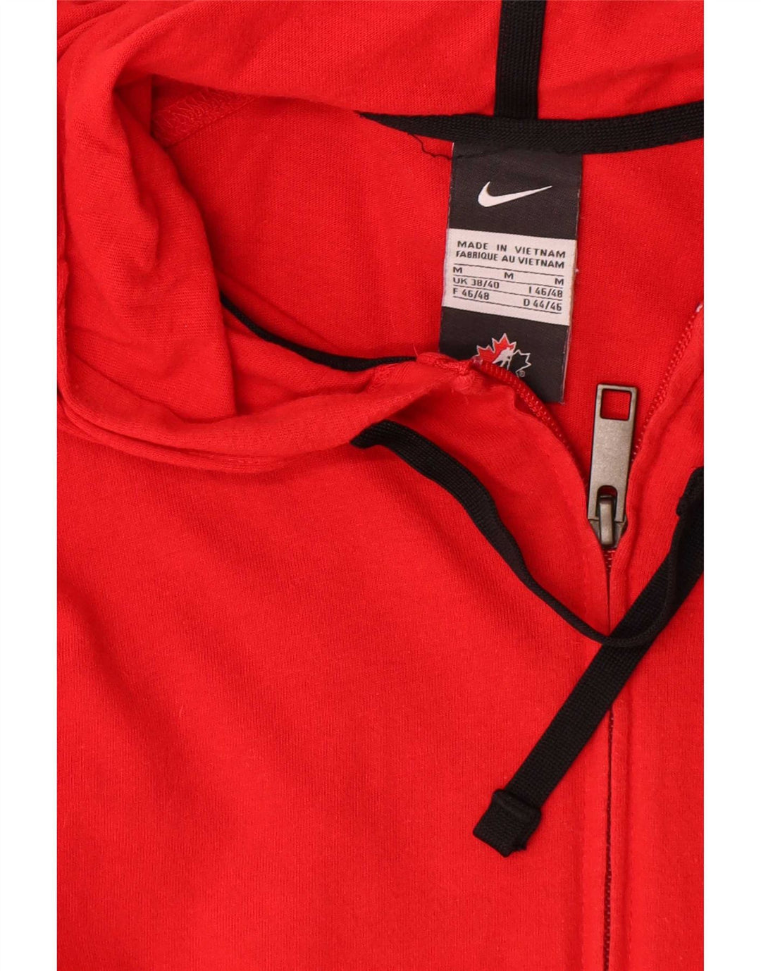 Nike Herren Canada Graphic Zip Hoodie Pullover Mittelrote Baumwolle