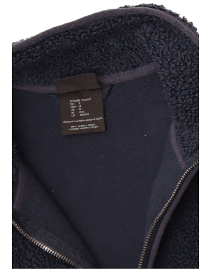 Jack Wolfskin Damen Longline Fleecejacke UK 8/10 Small Marineblau