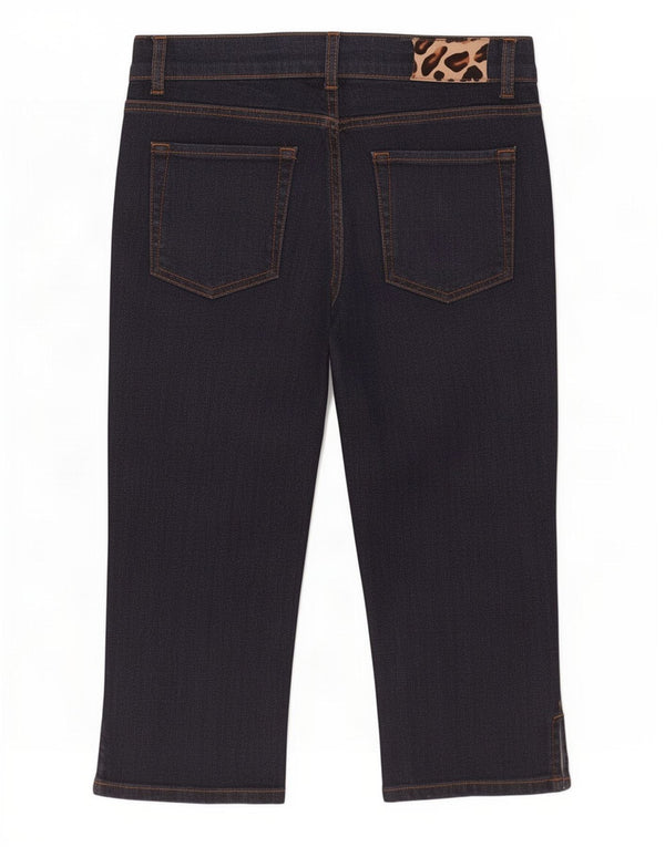 Zara Damen Capri-Jeans EU 36 XS W26 L19 Marineblaue Baumwolle