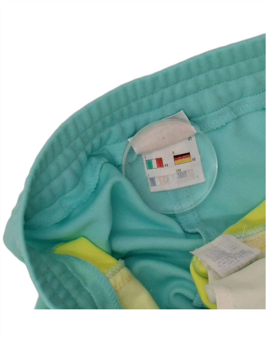 ELLESSE Damen Freizeitshorts IT 44 Medium W32 Blaues Colourblock-Polyester