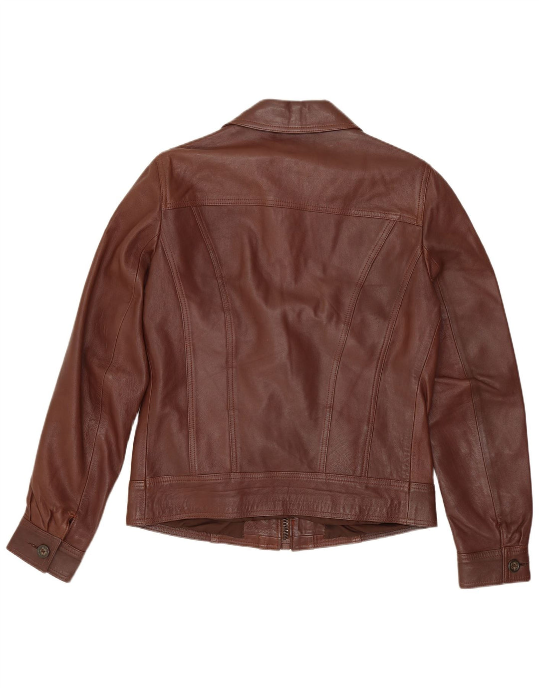 Vintage Herren Lederjacke UK 36 Kleines braunes Leder