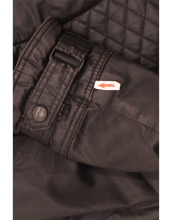 KHUJO Damen Trenchcoat UK 18 XL Schwarz Polyester