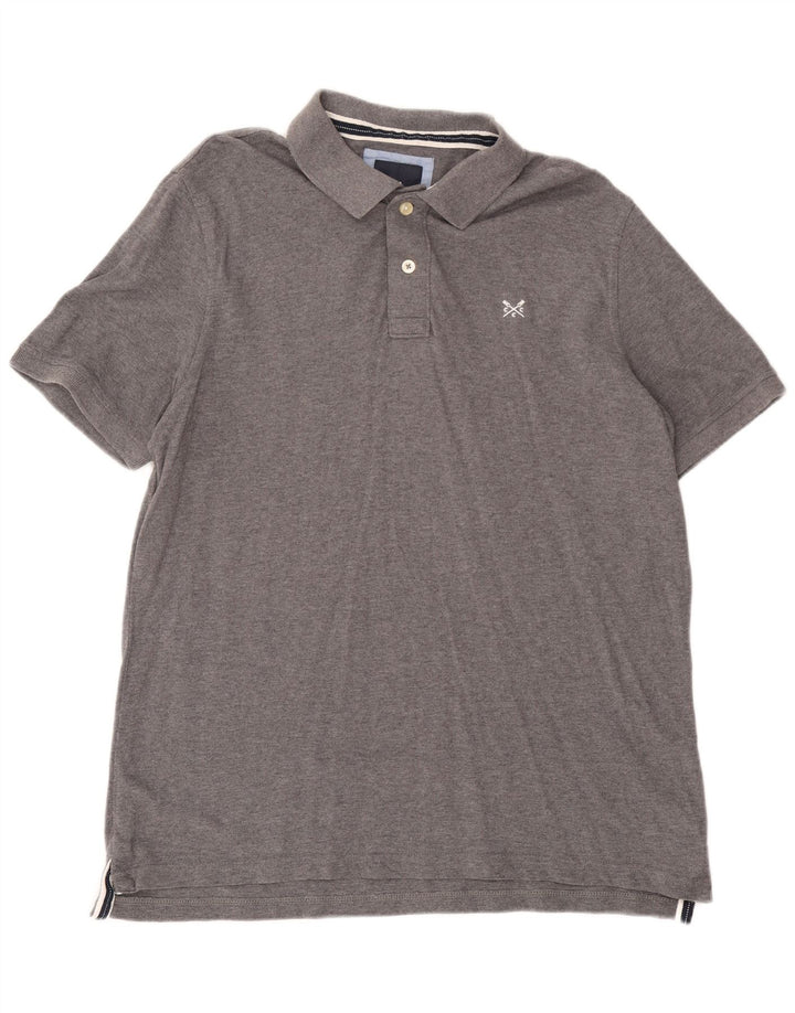 Crew Clothing Herren Poloshirt XL Grau Baumwolle