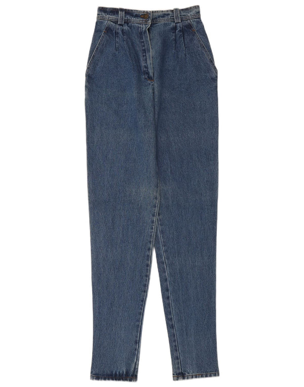 Valentino Damen Miss V High Rise Tapered Jeans IT 42 Medium W24 L36 Blau
