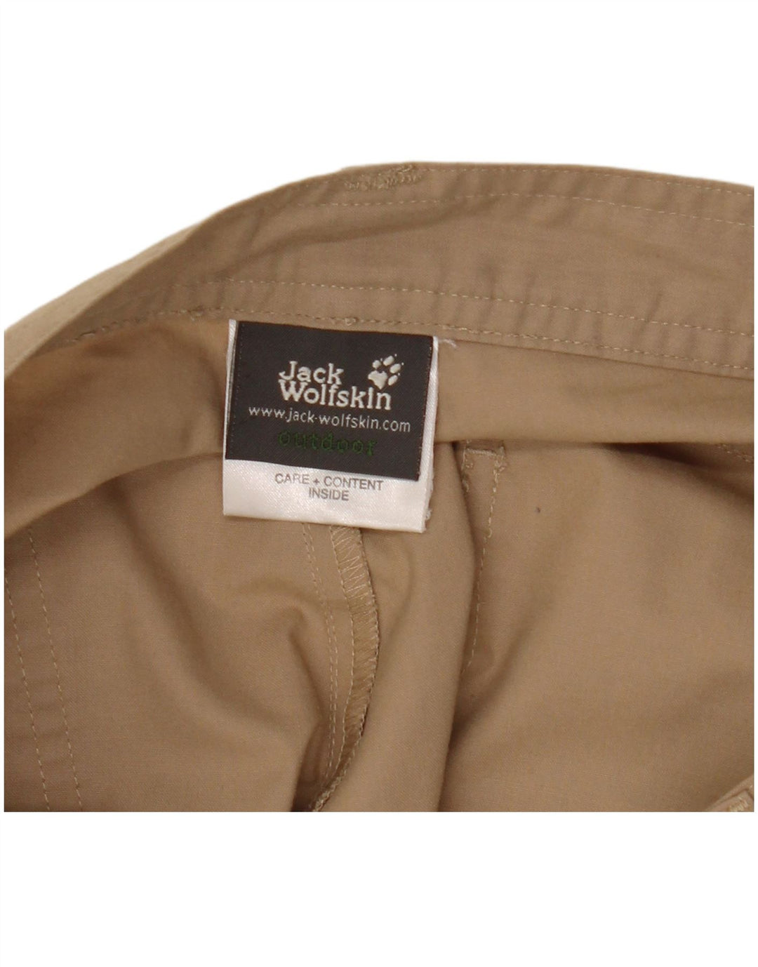 Jack Wolfskin Herren Jogger Cargohose W32 L33 Beige Polyester