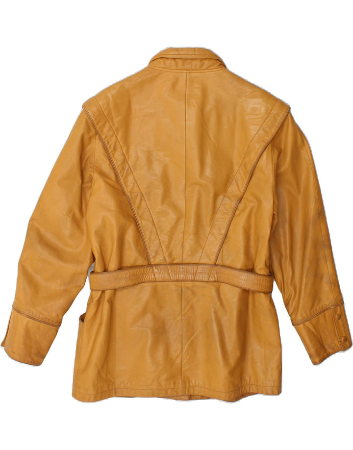 VINTAGE Womens Leather Jacket IT 44 Medium Brown Vintage Vintage and Second-Hand Vintage from Messina Hembry 