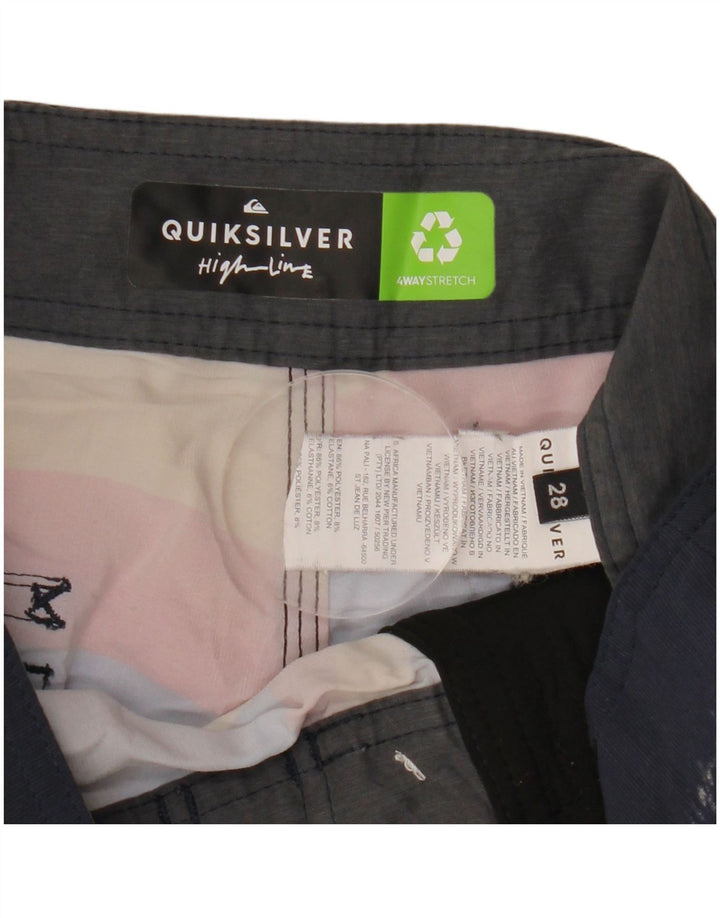 Quiksilver Herren-Badeshorts, klein, mehrfarbig, gestreift, Polyester