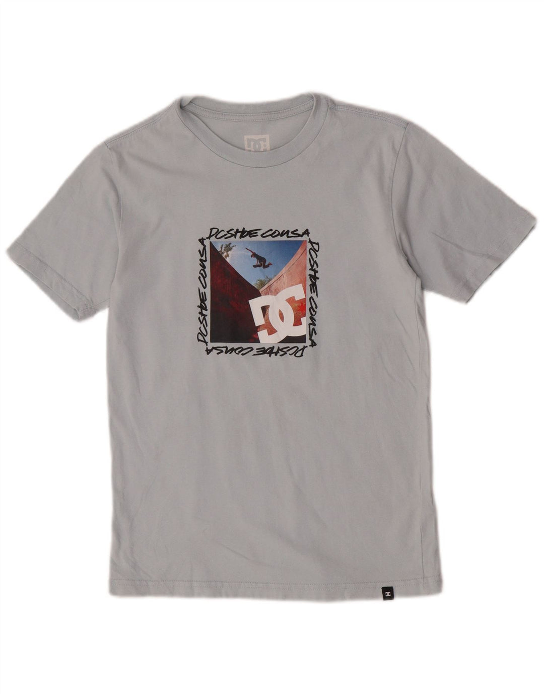 DC Grafik-T-Shirt für Jungen, 13–14 Jahre, Größe L, Grau, Baumwolle