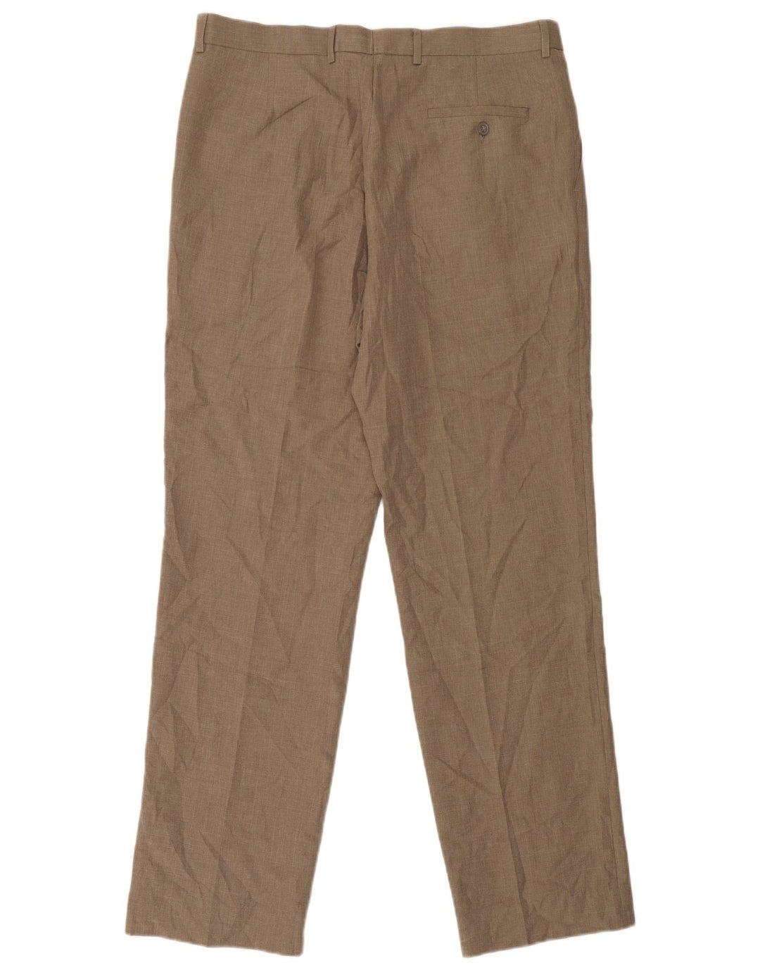 Marks & Spencer Herren-Anzughose mit Pegged-Anzug, W36, L33, beige, Polyester