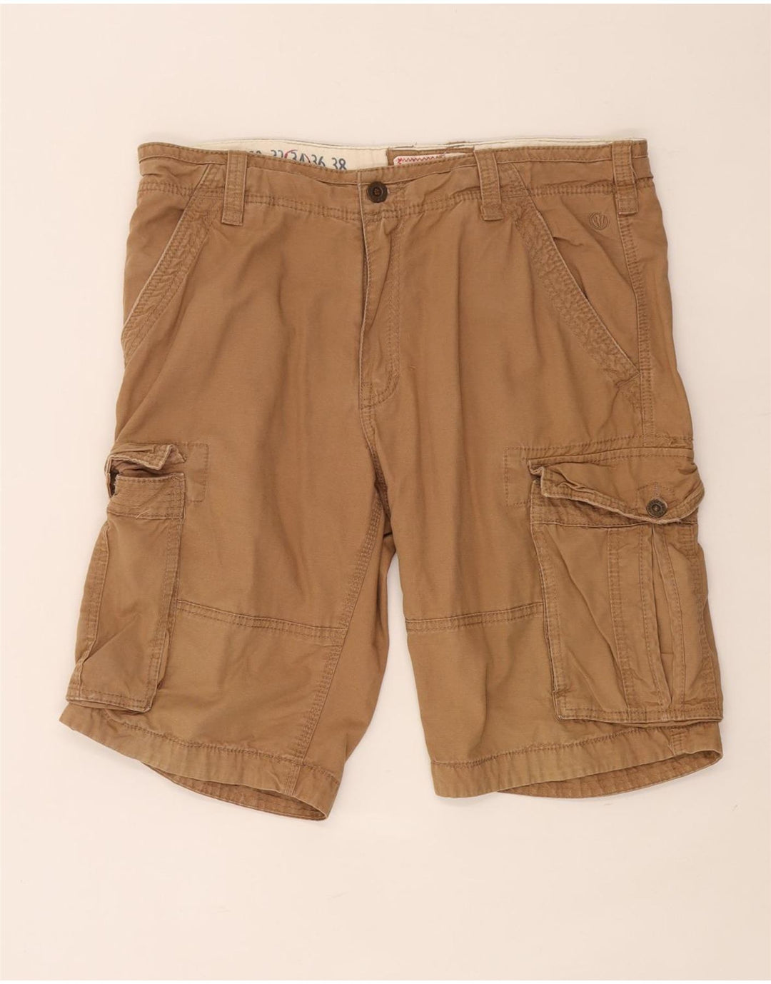 Fat Face Herren-Cargo-Shorts W34, große braune Baumwolle