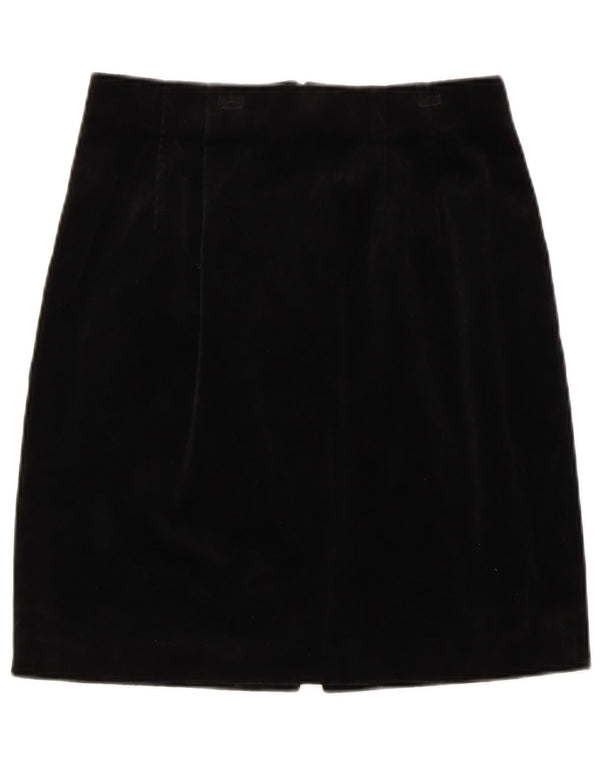 Betty Barclay Damen Samt-Bleistiftrock UK 14 Medium W28 Schwarze Baumwolle