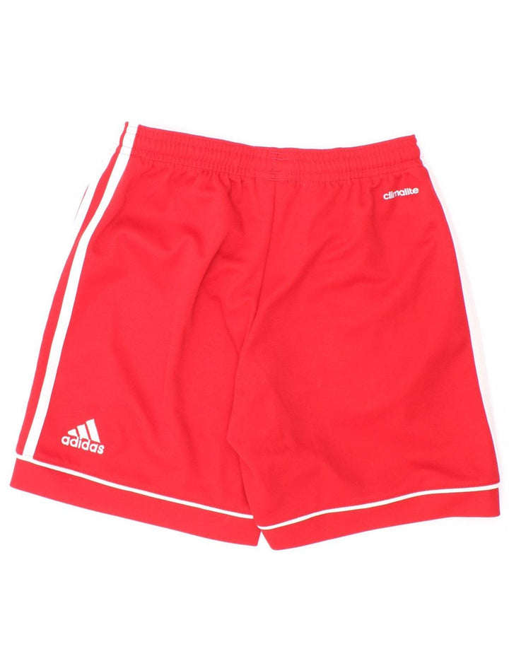 Adidas Jungen Climalite Sport Shorts 9–10 Jahre rotes Polyester