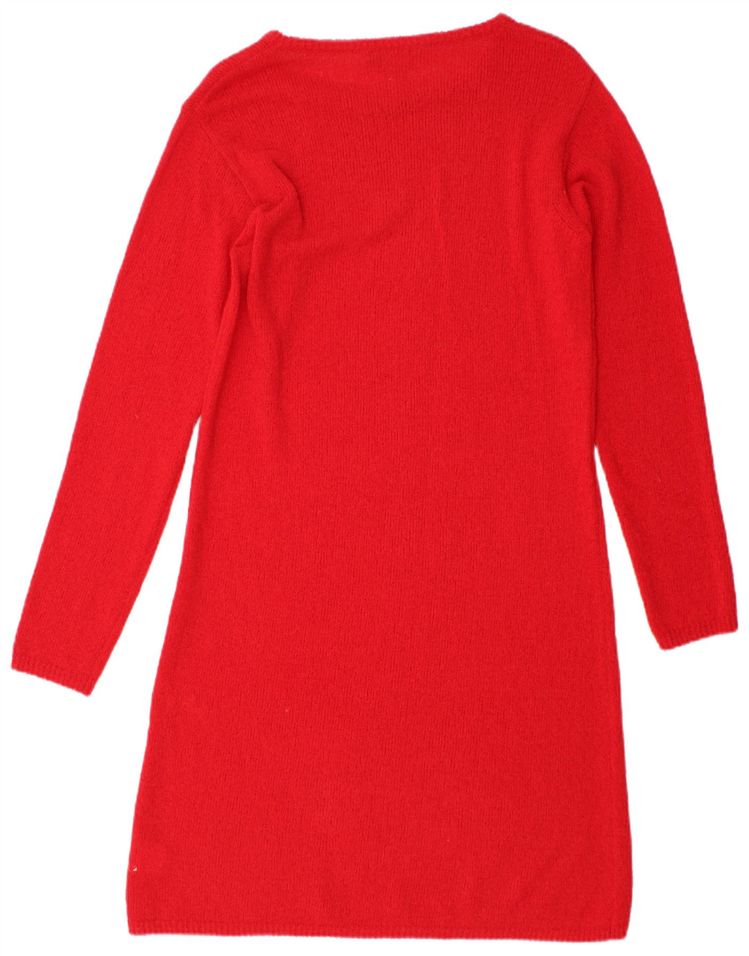 Max Mara Damen Langarm-Pulloverkleid UK 12 Mittelrot