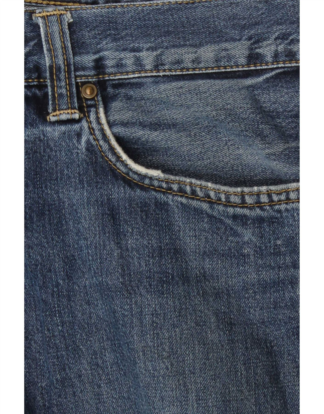 Carhartt Herren Straight Jeans W34 L34 Blaue Baumwolle