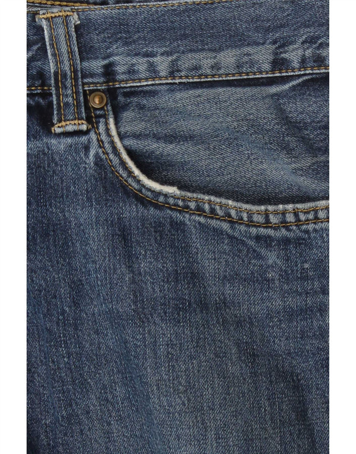 Carhartt Herren Straight Jeans W34 L34 Blaue Baumwolle