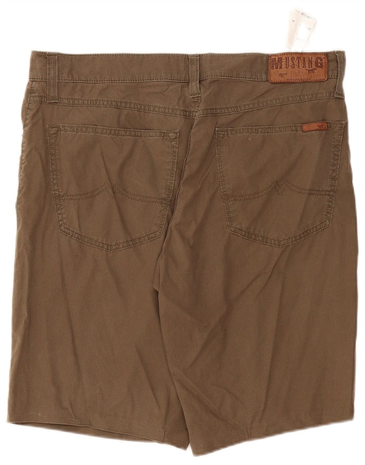 MUSTANG Herren-Freizeitshorts W36, große Khaki-Baumwolle