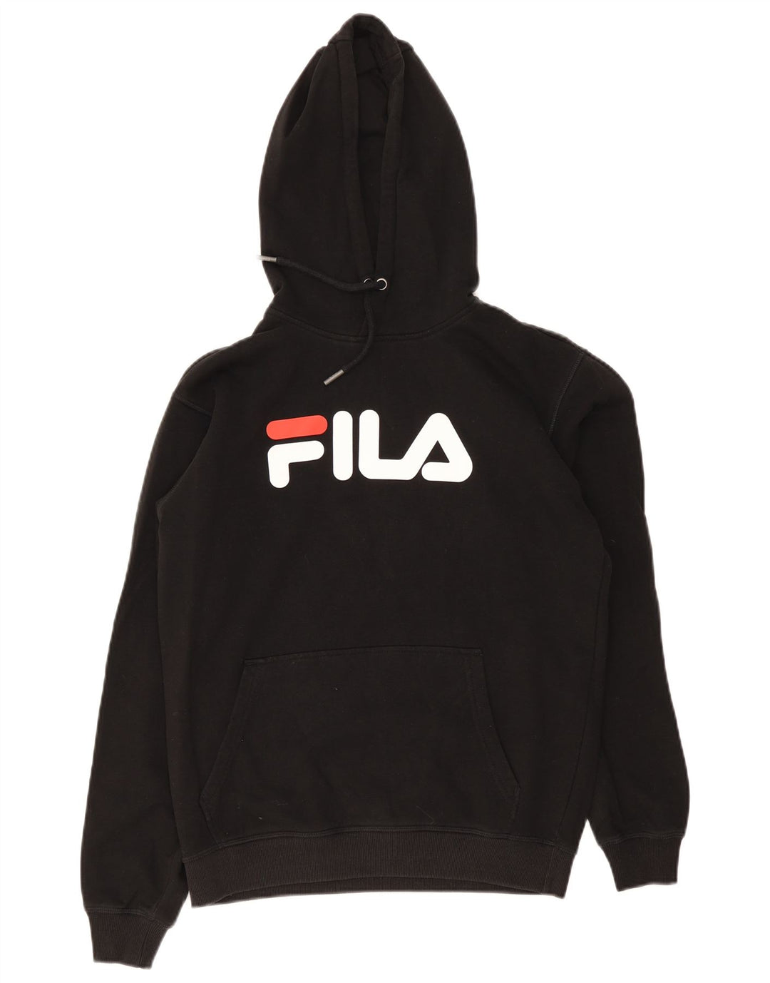 Fila Herren-Kapuzenpullover mit Grafik, Größe S, schwarze Baumwolle
