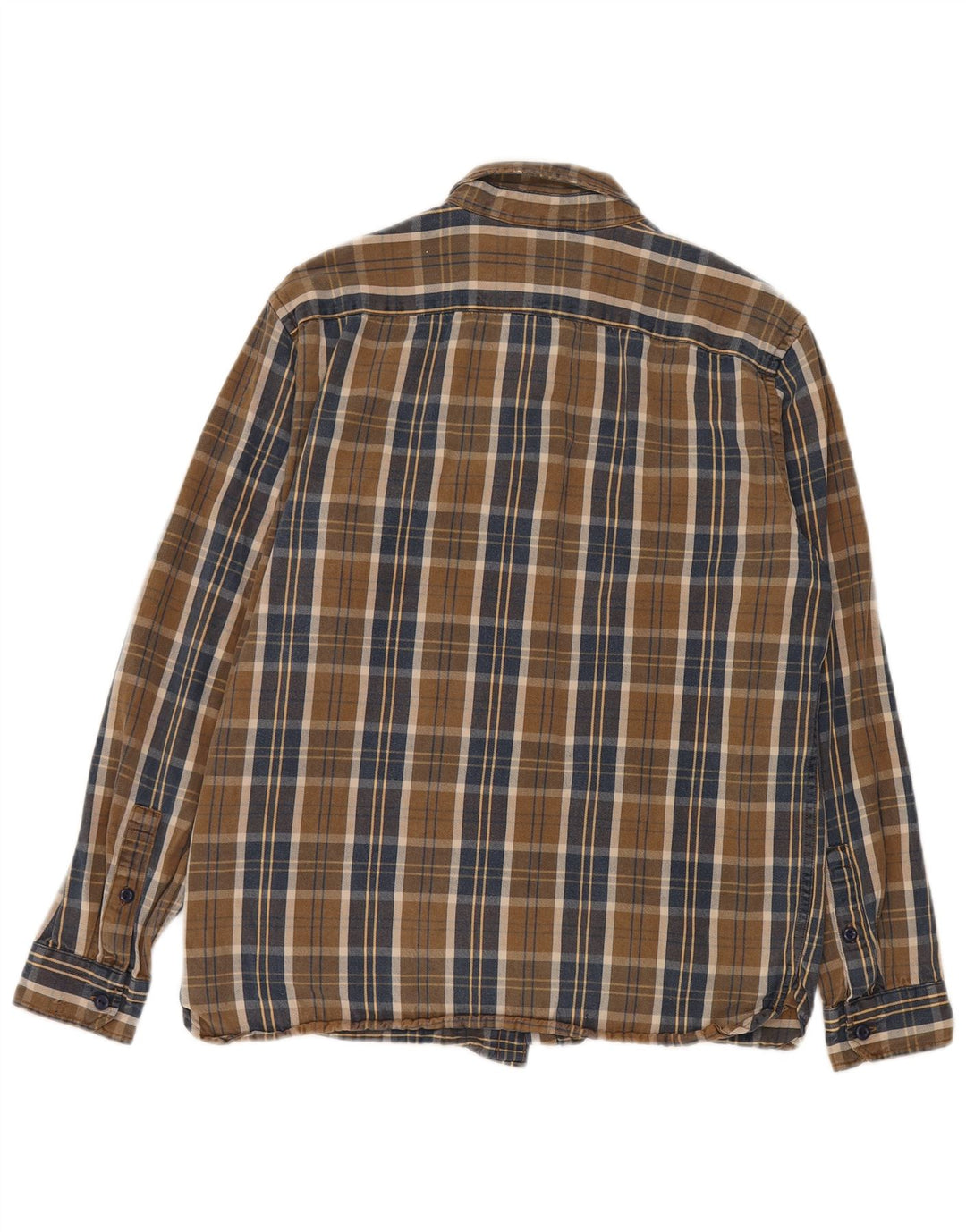 Levi's Herren-Flanellhemd mit Standard-Passform, großes braunes Karo-Lyocell