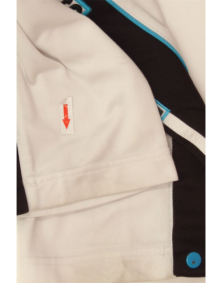 Adidas Herren-Trainingshose mit Grafik, mittelweißes Farbblock-Polyester