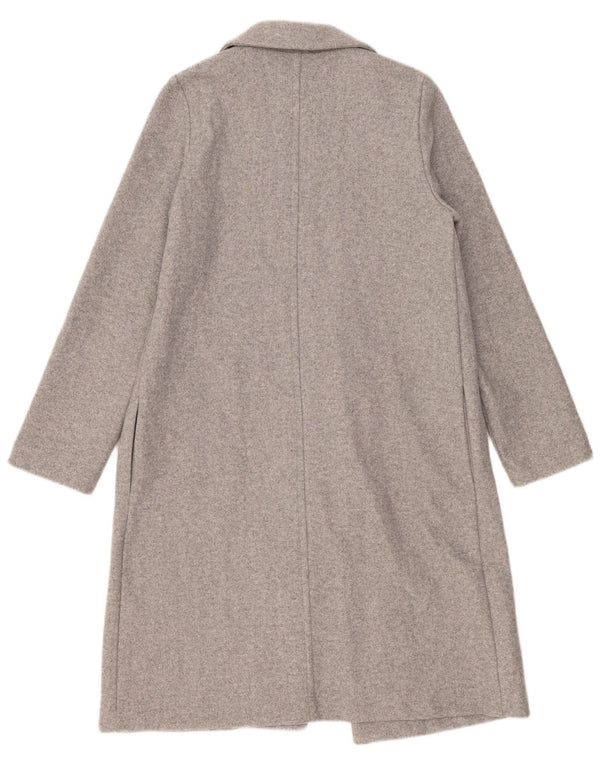 Zara Damen Offener Mantel UK 14 Mittelgrau