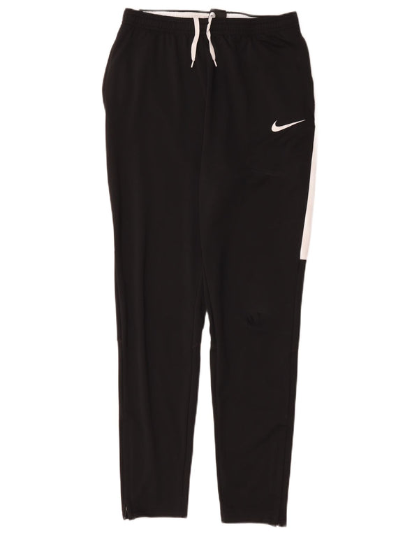 Nike Boys Dri Fit Tracksuit Trousers 13-14 Years XL Black Colourblock